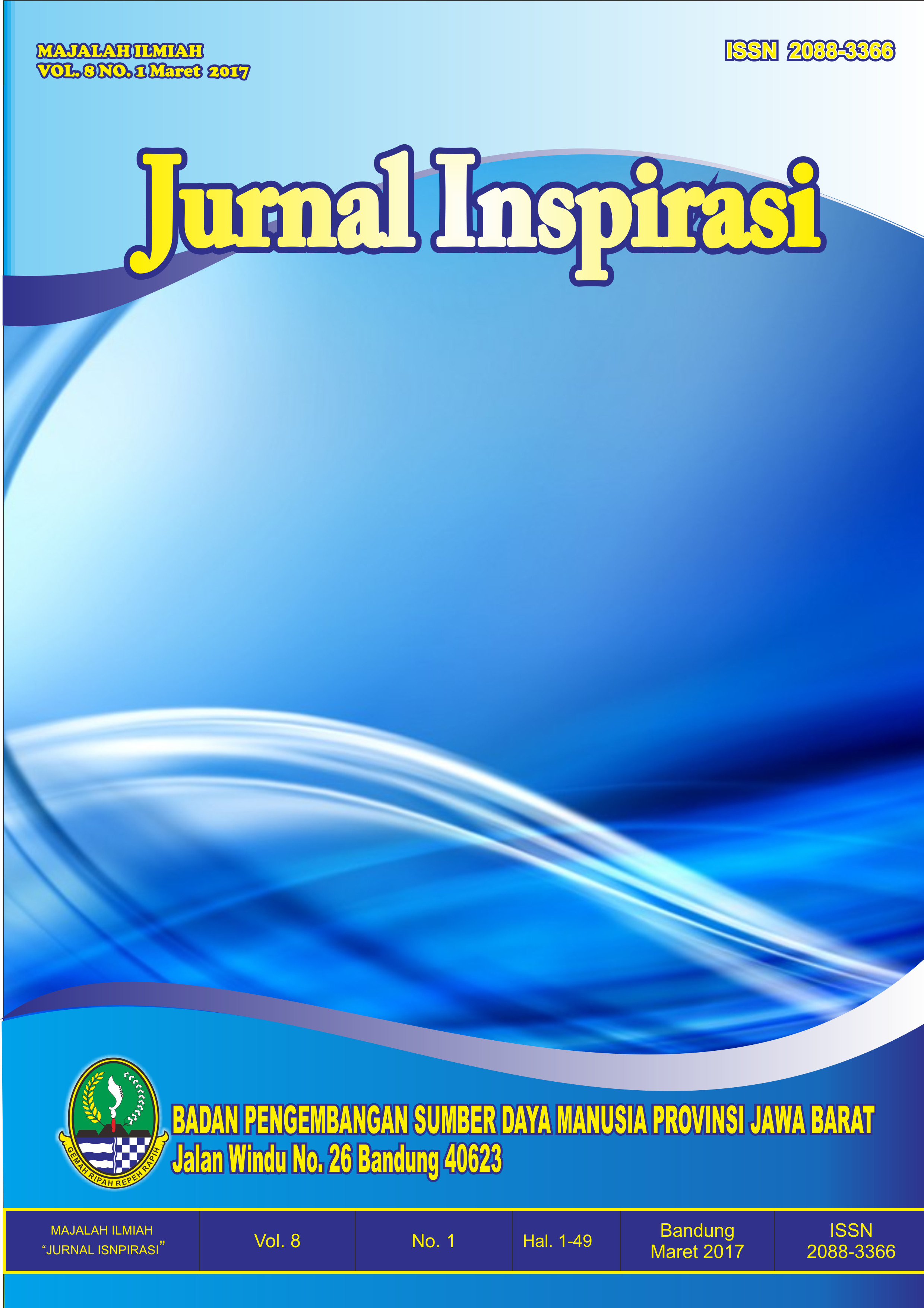 					View Vol. 8 No. 1 (2017): Jurnal Inspirasi Edisi Maret 2017
				